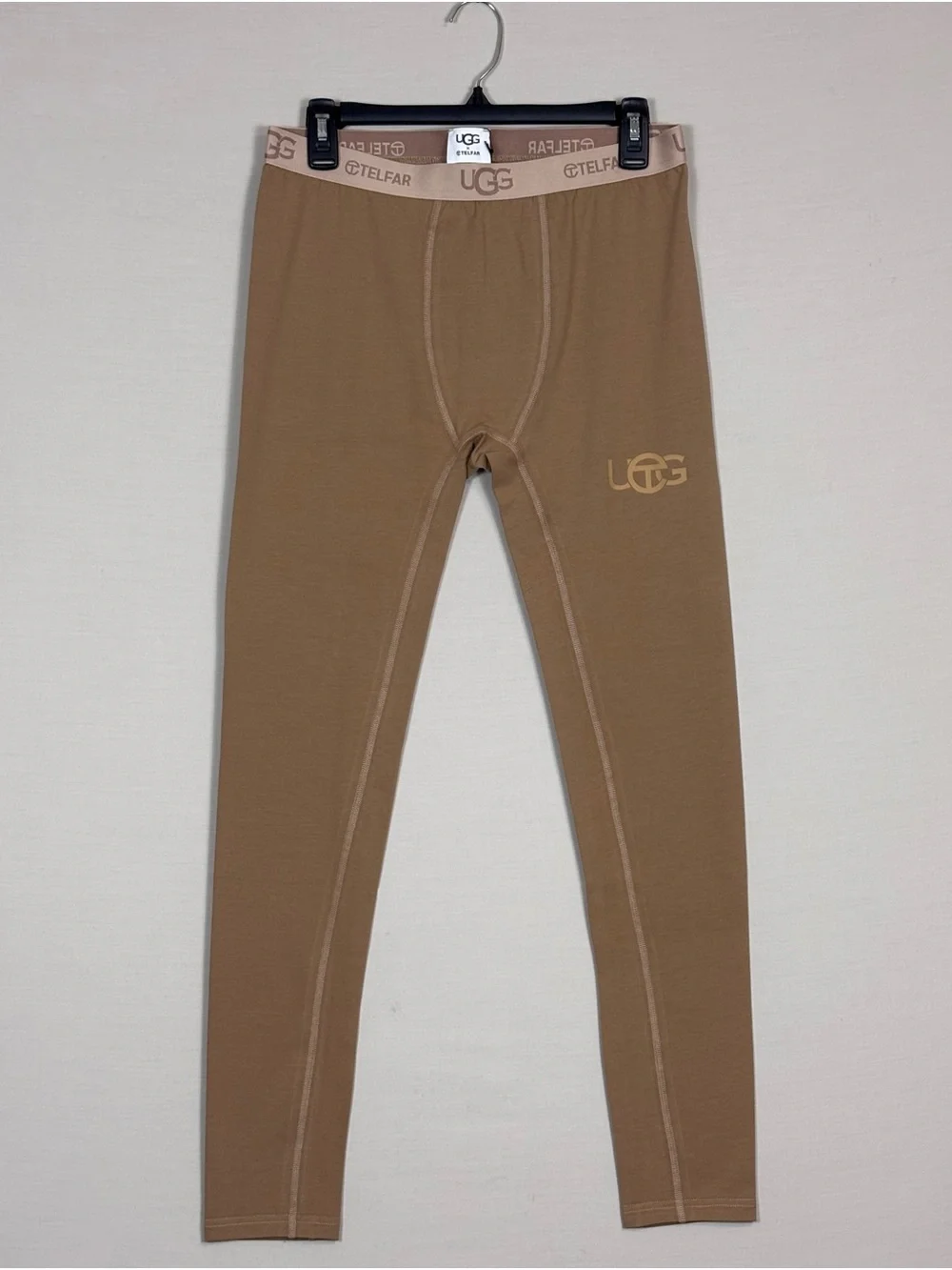 NWT UGG x TELFAR Logo Leggings Medium Camel Gender Inclusive Rare